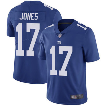 Giants #17 Daniel Jones Royal Blue Team Color Men's Stitched Football Vapor Untouchable Limited Jersey