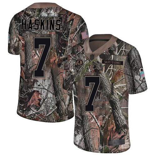 Redskins #7 Dwayne Haskins Camo Men's Stitched Football Limited Rush Realtree Jersey