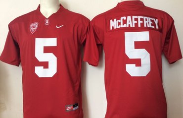 Stanford Cardinal 5 Christian McCaffrey Red College Football Jersey