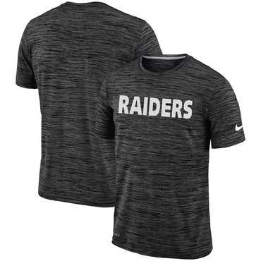 Men's Oakland Raiders Nike Black Velocity Performance T-Shirt