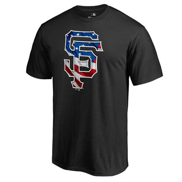 Men's San Francisco Giants Black Big & Tall Banner Wave T Shirt