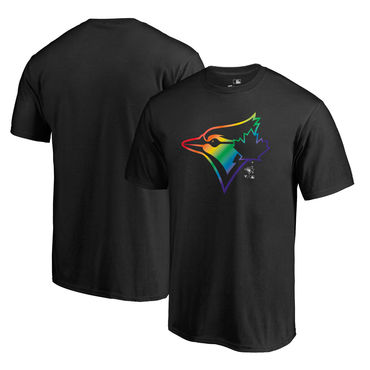 Men's Toronto Blue Jays Fanatics Branded Black Big & Tall Pride T Shirt