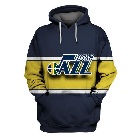 Jazz Navy All Stitched Hooded Sweatshirt