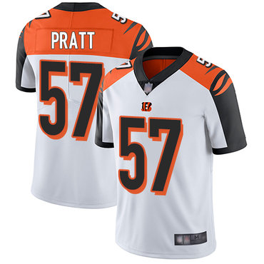 Bengals #57 Germaine Pratt White Men's Stitched Football Vapor Untouchable Limited Jersey