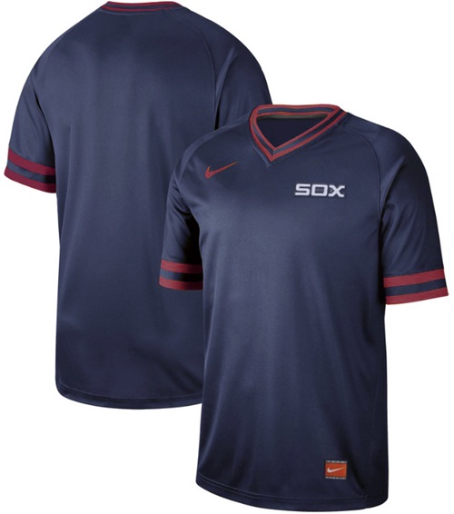 White Sox Blank Navy Authentic Cooperstown Collection Stitched Baseball Jerseys