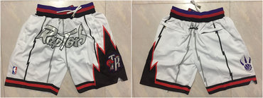 Toronto Raptors White Throwback Short