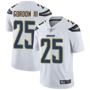 Chargers #25 Melvin Gordon III White Youth Stitched Football Vapor Untouchable Limited Jersey