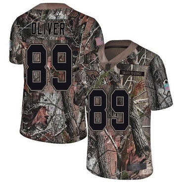 Jaguars #89 Josh Oliver Camo Men's Stitched Football Limited Rush Realtree Jersey