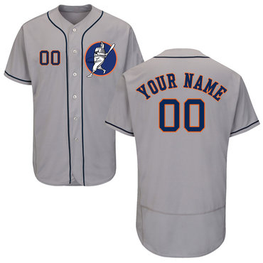 Astros Gray Men's Customized Flexbase New Design Jersey