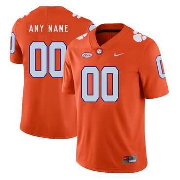 Clemson Tigers Orange Men's Customized Nike College Football Jersey