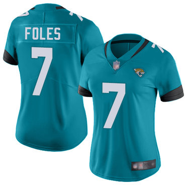 Jaguars #7 Nick Foles Teal Green Alternate Women's Stitched Football Vapor Untouchable Limited Jersey