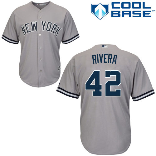 Yankees #42 Mariano Rivera Stitched Grey Youth Baseball Jersey