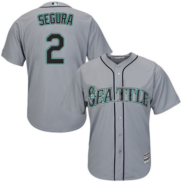 Mariners #2 Jean Segura Grey Cool Base Stitched Youth Baseball Jersey