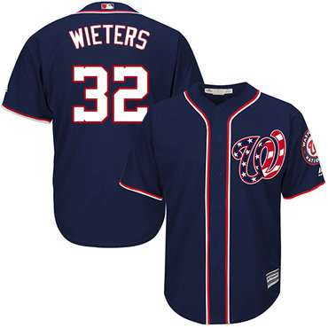 Nationals #32 Matt Wieters Navy Blue Cool Base Stitched Youth Baseball Jersey