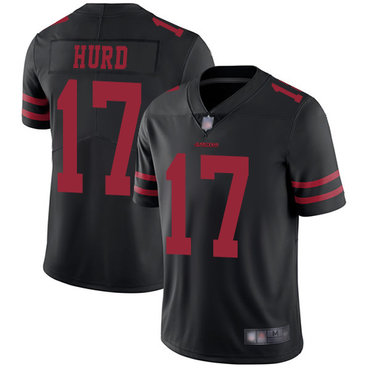 49ers #17 Jalen Hurd Black Alternate Youth Stitched Football Vapor Untouchable Limited Jersey