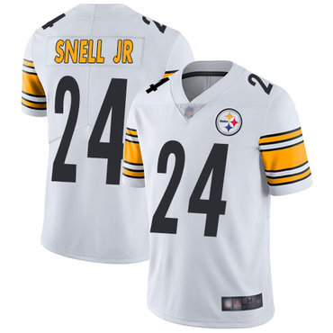 Steelers #24 Benny Snell Jr. White Youth Stitched Football Vapor Untouchable Limited Jersey