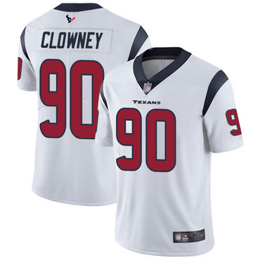 Texans #90 Jadeveon Clowney White Men's Stitched Football Vapor Untouchable Limited Jersey