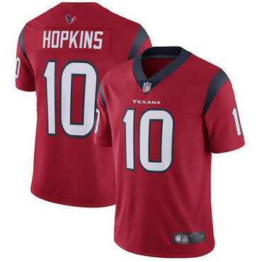 Texans #10 DeAndre Hopkins Red Alternate Men's Stitched Football Vapor Untouchable Limited Jersey