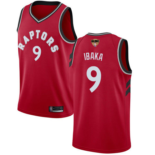 Raptors #9 Serge Ibaka Red 2019 Finals Bound Women's Basketball Swingman Icon Edition Jersey