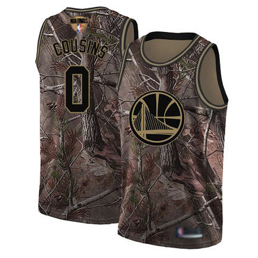 Warriors #0 DeMarcus Cousins Camo 2019 Finals Bound Basketball Swingman Realtree Collection Jersey