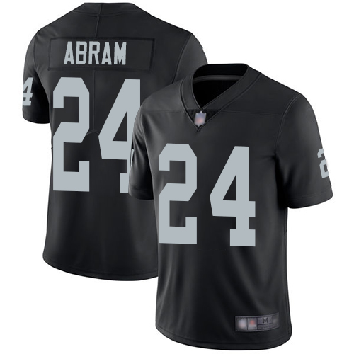 Raiders #24 Johnathan Abram Black Team Color Men's Stitched Football Vapor Untouchable Limited Jersey