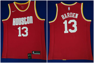 Rockets 13 James Harden Red Nike Swingman Jersey