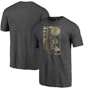 Toronto Raptors Fanatics Branded 2019 NBA Finals Champions Max Bling Gold Luxe T-Shirt Heather Charcoal