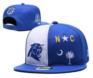 Panthers Team Logo Blue White Adjustable Hat YD