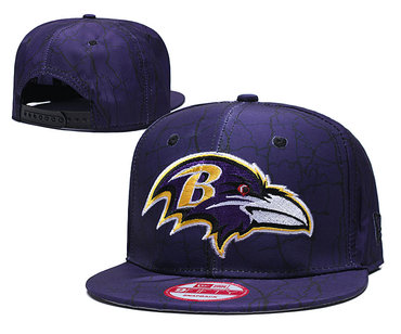 Ravens Team Logo Purple Adjustable Hat TX