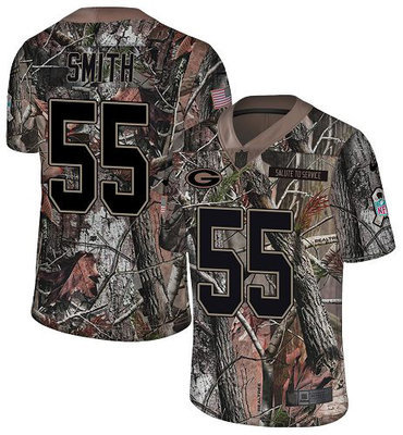 Nike Green Packers #55 Za'Darius Smith Camo Men's Stitched NFL Limited Rush Realtree Jersey