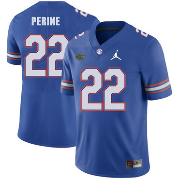 Florida Gators 22 Lamical Perine Blue College Football Jersey