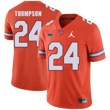 Florida Gators 24 Mark Thompson Orange College Football Jersey