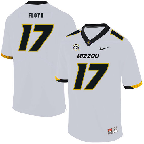 Missouri Tigers 17 Richaud Floyd White Nike College Football Jersey