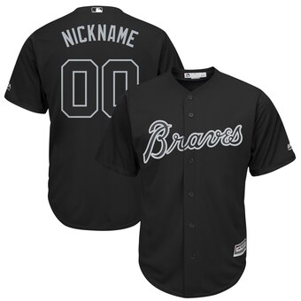 Atlanta Braves Majestic 2019 Players' Weekend Cool Base Roster Custom Black Jersey