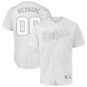 Los Angeles Dodgers Majestic 2019 Players' Weekend Flex Base Authentic Roster Custom White Jersey