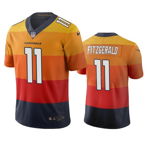 Arizona Cardinals #11 Larry Fitzgerald Sunset Orange Vapor Limited City Edition NFL Jersey