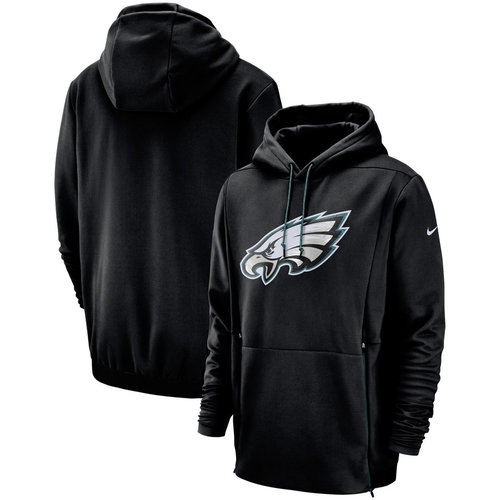 Philadelphia Eagles Nike Sideline Performance Player Pullover Hoodie Black