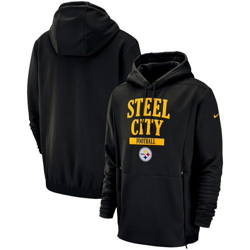 Pittsburgh Steelers Nike Sideline Local Lockup Pullover Hoodie Black