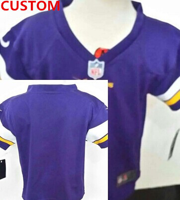 Nike Minnesota Vikings Custom Purple Toddlers Jersey