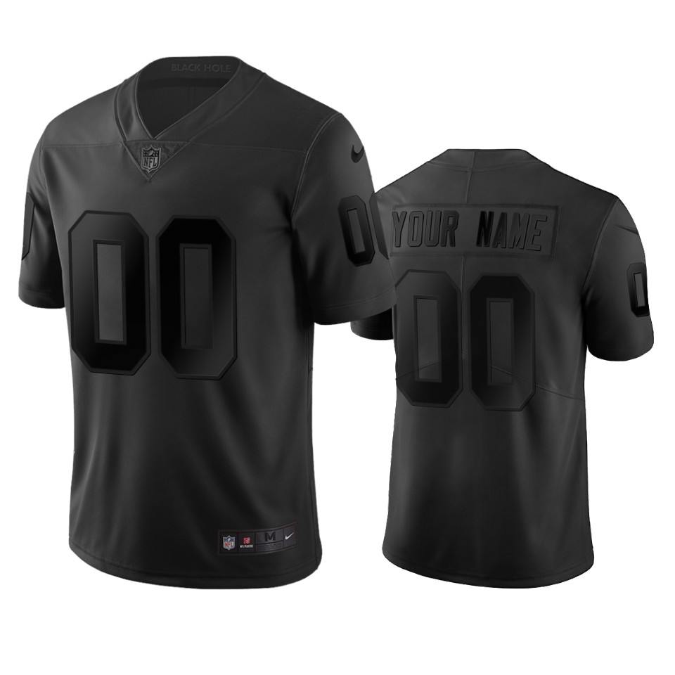 Oakland Raiders Custom Black Vapor Limited City Edition NFL Jersey