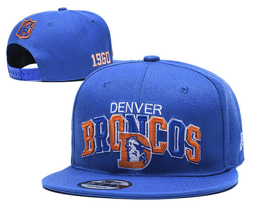 Broncos Team Logo Blue 1960 Anniversary Adjustable Hat YD