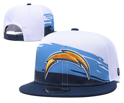 Chargers Team Logo White Navy Adjustable Hat GS