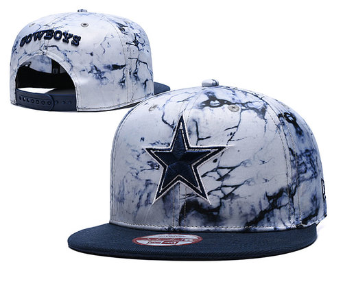 Cowboys Team Logo Smoke Navy Adjustable Hat TX