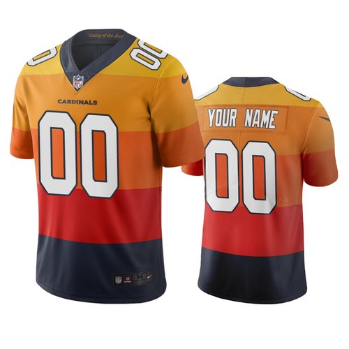 Arizona Cardinals Custom Sunset Orange Vapor Limited City Edition NFL Jersey