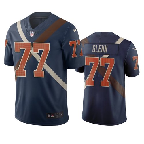 Cincinnati Bengals #77 Cordy Glenn Navy Vapor Limited City Edition NFL Jersey