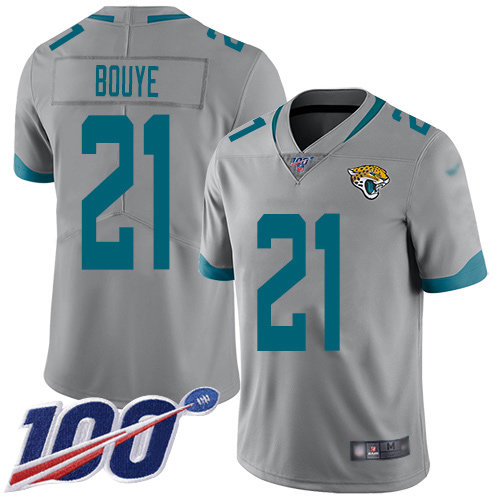 Nike Jaguars #21 A.J. Bouye Silver Men's Stitched NFL Limited Inverted Legend 100th Season Jersey