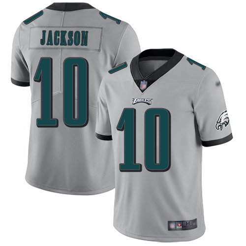 Nike Eagles #10 DeSean Jackson Silver Men's Stitched NFL Limited Inverted Legend Jersey