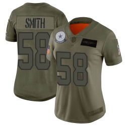 Women's Dallas Cowboys #58 Aldon Smith Limited Camo 2019 Salute to Service Jersey