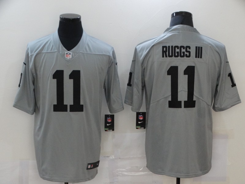 Men's Las Vegas Raiders #11 Henry Ruggs III Nike Gray Gridiron 2018 Vapor Untouchable NFL Gray Limited Jersey