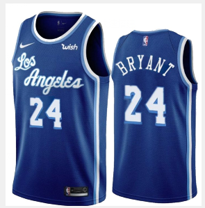 Los Angeles Lakers #24 Kobe Bryant Blue 2019-20 Classic Edition Stitched NBA Jersey